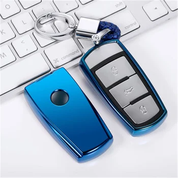 

TPU Car Key Cover Case For Volkswagen VW CC Passat B6 B7 Passat 3C CC Maogotan R36B5B7L Auto Key Cover Car Styling Accessories