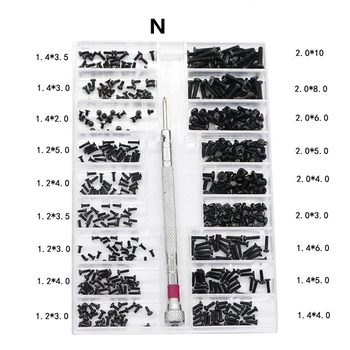 

500Pcs 18 Types Mini screw DIY Kit For Laptop Computer Assemble Repair Screw Fastener set With 1.6mm Screwdriver