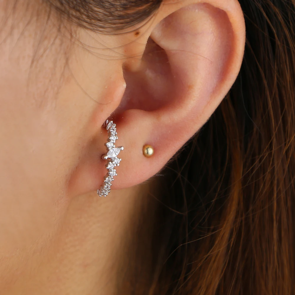 BRASS EARRING  Y (12)