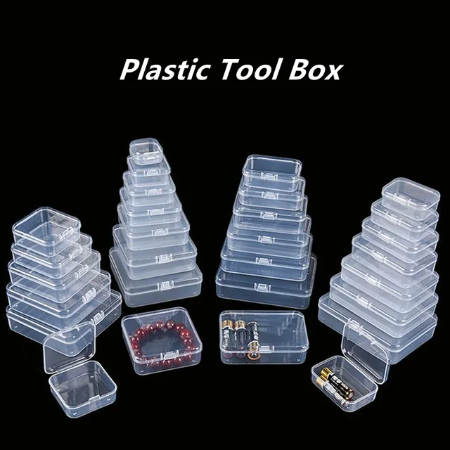 5 Pcs Small Plastic Storage Containers Lids Bins Parts Bead Clear Beads  Craft Organizing Multifunction Mini Case - AliExpress