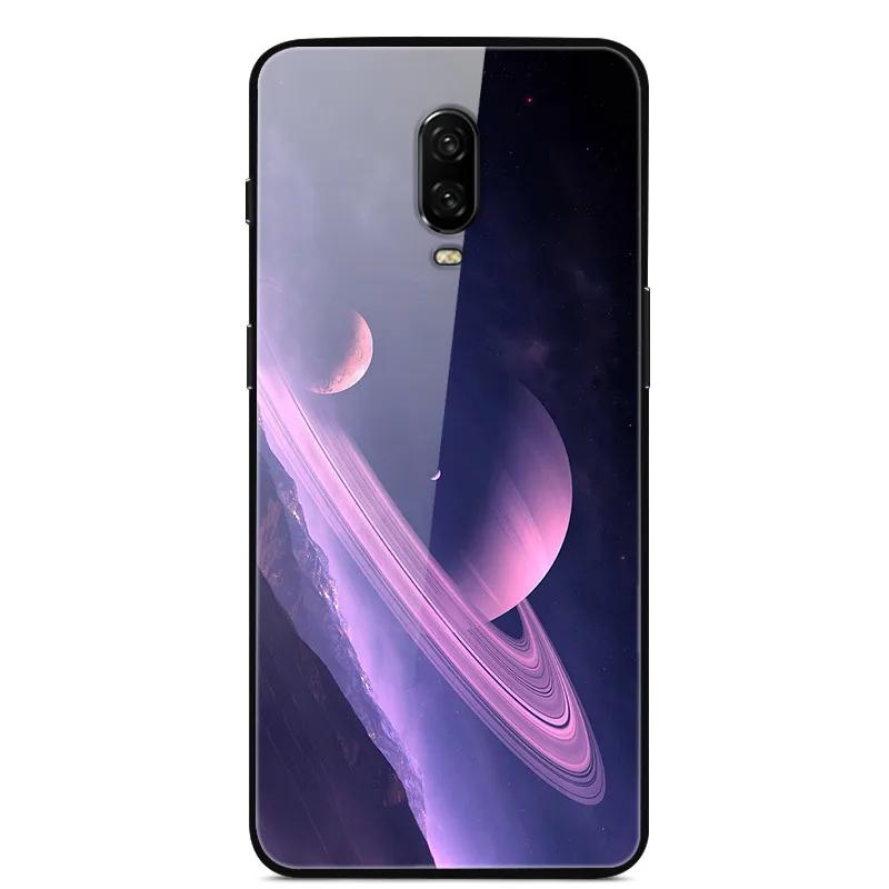 Хаки Чехол из закаленного стекла для Oneplus 6T One Plus 6 7 7 Pro, силиконовый бампер, жесткий чехол с рисунком для Coque Oneplus7 1+ 7 чехлов - Цвет: Хаки