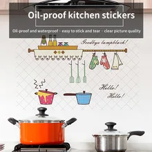 Настенные наклейки, маслостойкие обои, паста, кухонные аксессуары, фольга, испарения, жаростойкие, домашний декор, маслостойкая паста, Новинка