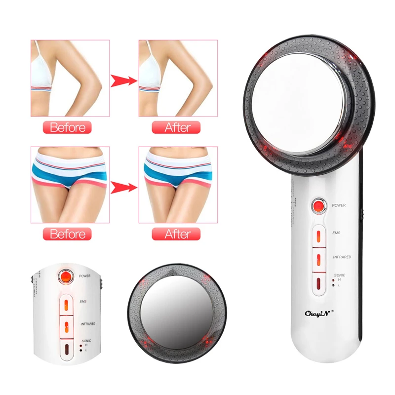 Perda de Peso Queimador de Gordura Cavitação Ultra-sônica Infravermelho Corpo Facial Emagrecimento Massageador Beleza Máquina Lipo Anti Celulite 45 Ems 9 Utensílios de cuidado facial