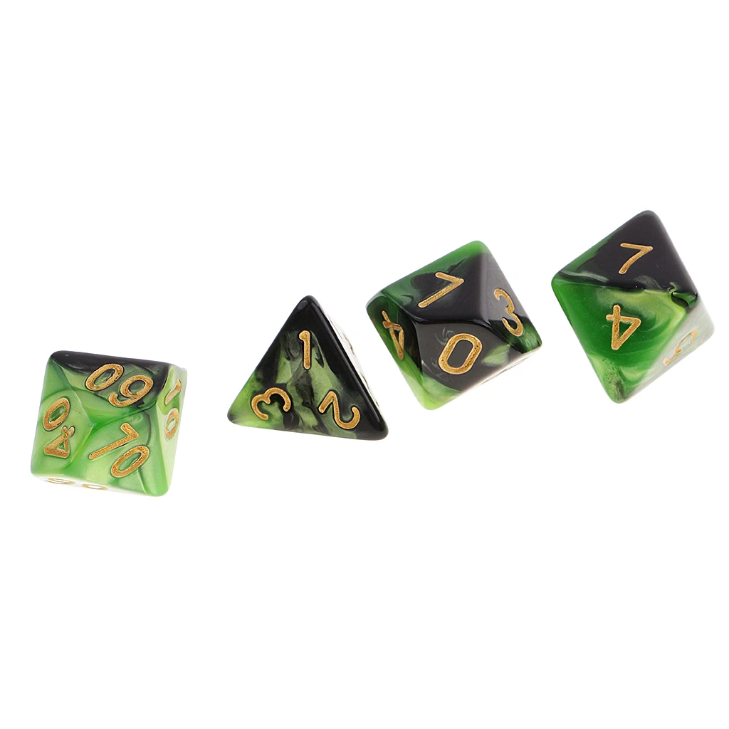 14-die многогранные кости, для подземелий и драконов, DND, RPG, D20, D12, D10, D8, D6, D4