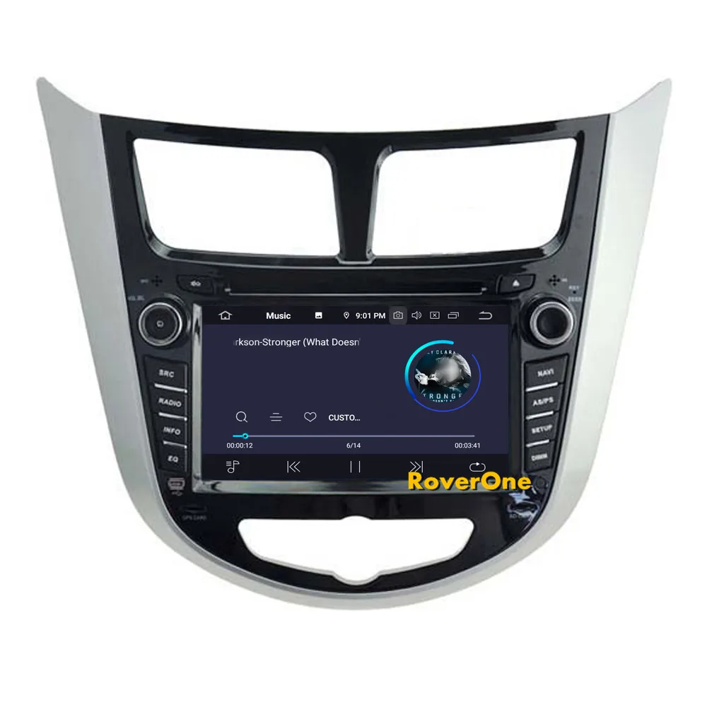 Flash Deal RoverOne Car DVD GPS For Hyundai Verna Solaris 2010 - 2014 Android 9.0 Octa Core 4G+64G Navigation Radio Stereo PhoneLink 10