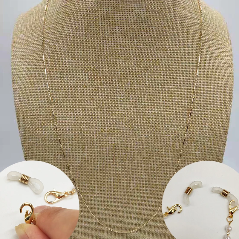 Fashion Woman Sunglasses Chain Cylinder Bead Chain Anti-Falling Glasses Eyeglasses Cord Necklace 6