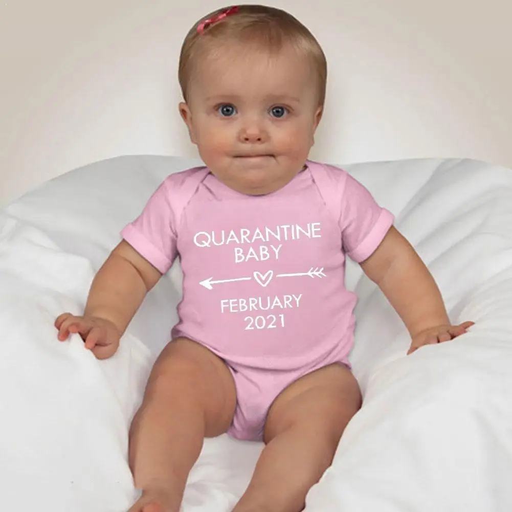 

Simple Baby Baby Triangle Short-sleeved Romper Print Revealing Pregnant Bodysuit Bodysuit O2K7