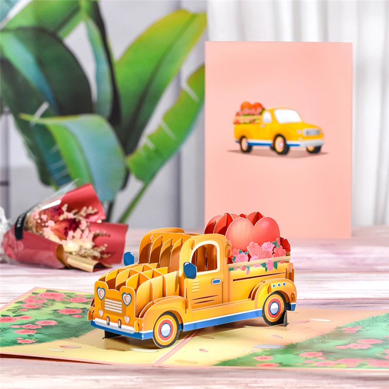 Greeting Cards Pop Up Anniversary Card 3D Handmade Birthday Valentines Day for Couples Wife Women Husband greeting cards