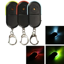 Металлический Свисток ключ Хранитель поиск ключей на дистанционном управлении мигающий звуковой сигнал потеря безопасности локатор брелок с светодиодный светильник для дома гостиной