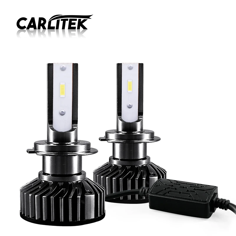 CARLitek светодиоды с чипом CSP светодиод Turbo 12V Авто лампочка для передних фар лампа H11 Led HB4 HB3 H7 H8 противотуманная фара 6500K H7 H4