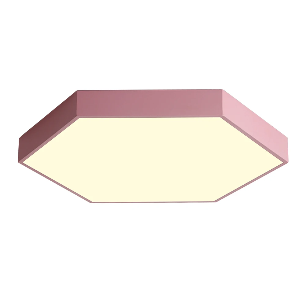 

Indoor Ultrathin Led Hexagon Home Study Decoration Bedroom Porch Ceiling Light Kitchen Iron European Style Surface Mounted