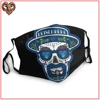 

Men facemasks masks for germ protection Heisenberg de Ios Muertos under eye breathable washable reusable cotton face shield mask