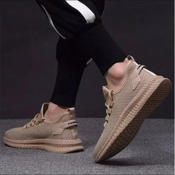 

Shoes Men Casual Vulcanize Shoes Comfortable Sneakers Flat Men Sport Footwear Breathable tenis Mesh Sport Tzapatos De Hombre
