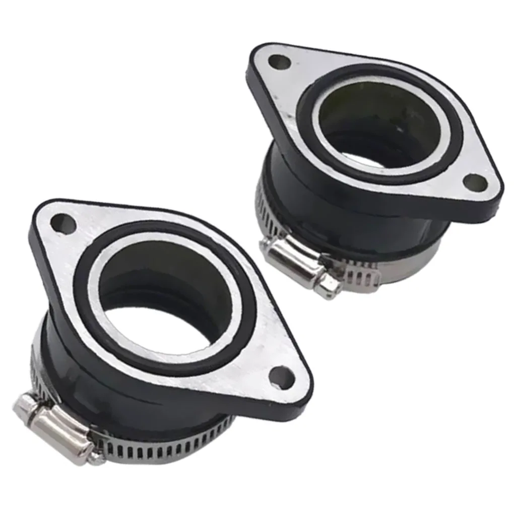 2 Pcs Motorcycle Intake Manifold Carb Carburetor Joint Boot For CM400C