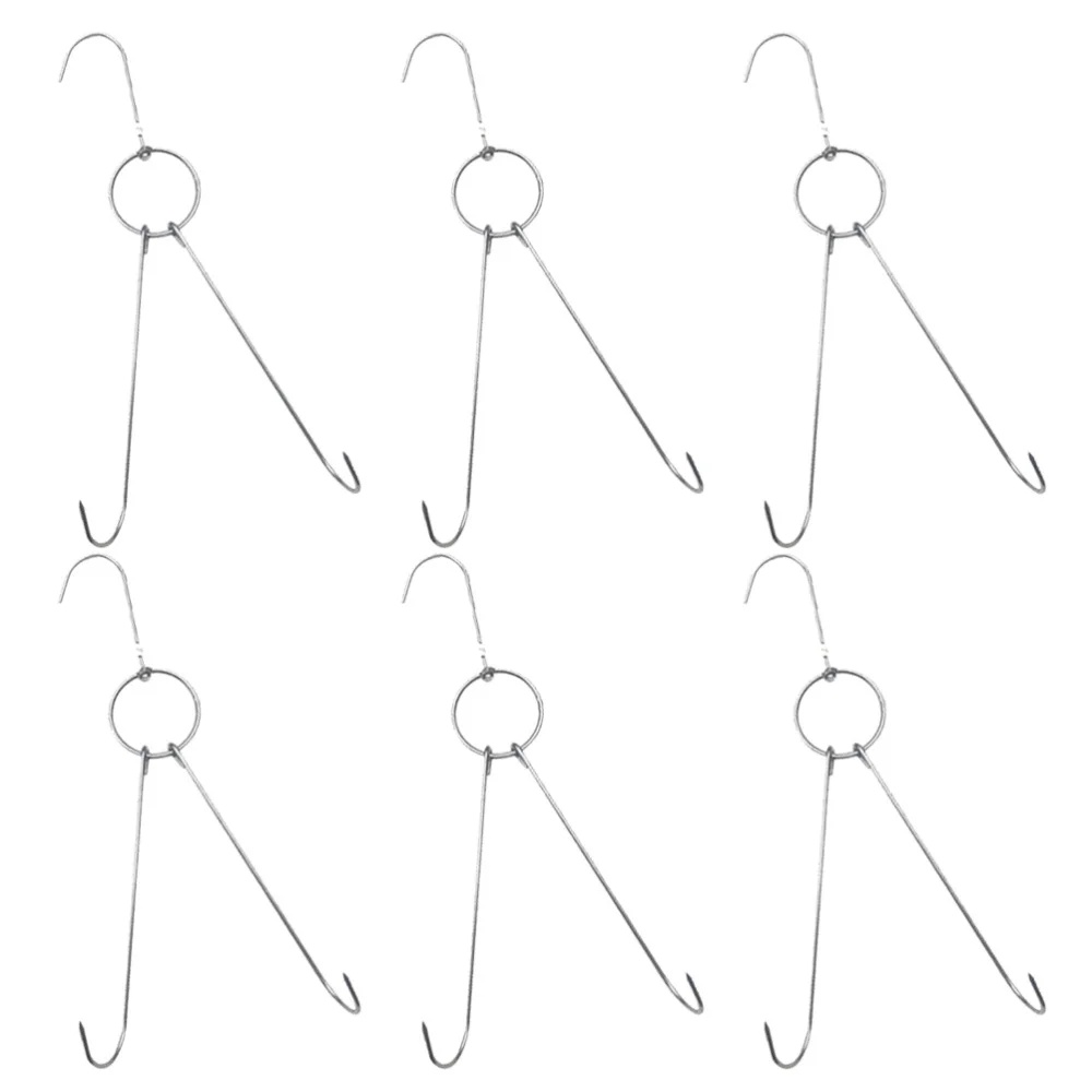 6 шт Нержавеющая сталь двойной мясо крючки станок и сушки жаркое крючок с уткой