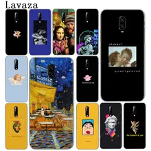 David Patung Seni Mona Lisa Retro Besar Estetika Van Gogh Keras untuk OnePlus 7 PRO 6 6T 5 5T Cover One Plus 7Pro(China)
