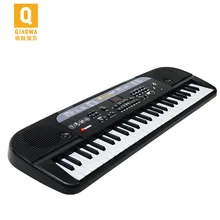 Qiao wa Пункт 54 клавишная электронная клавиатура с двумя динамиками, обучающий инструмент для начинающих, игрушка для девочек и мальчиков 3-8 лет