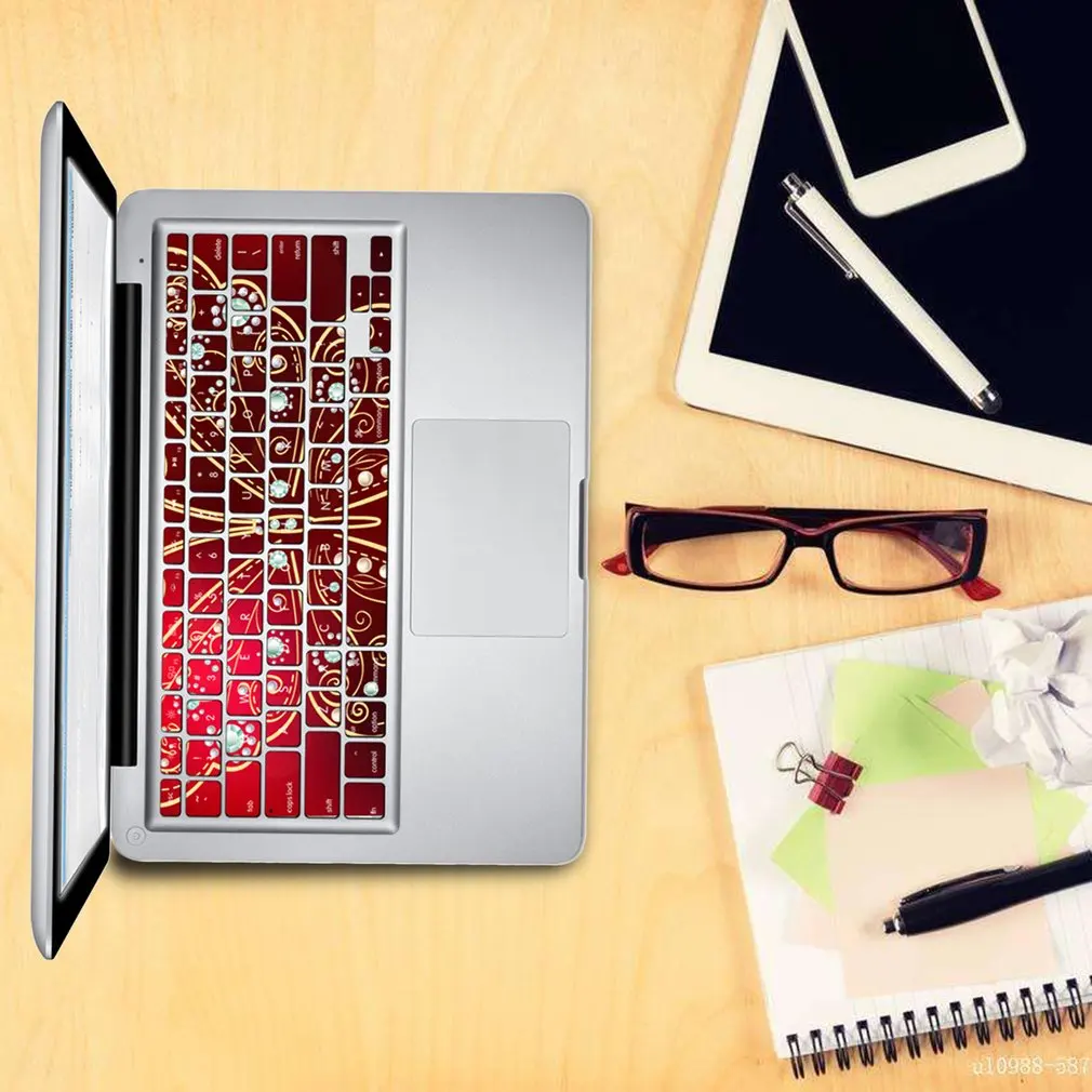 Durable Dustproof Slim Keyboard Cover Dustproof Keyboard Flim Skin Stickers Suitable for Macbook 15 Inch( Release