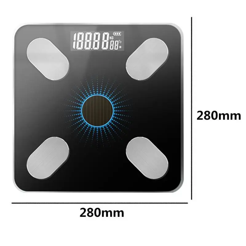 Blue USB Смарт-композиция весы для тела Bluetooth баланс даты тела ИМТ мускул мультипользовательские настройки Android и IOS Совместимость - Цвет: Blue