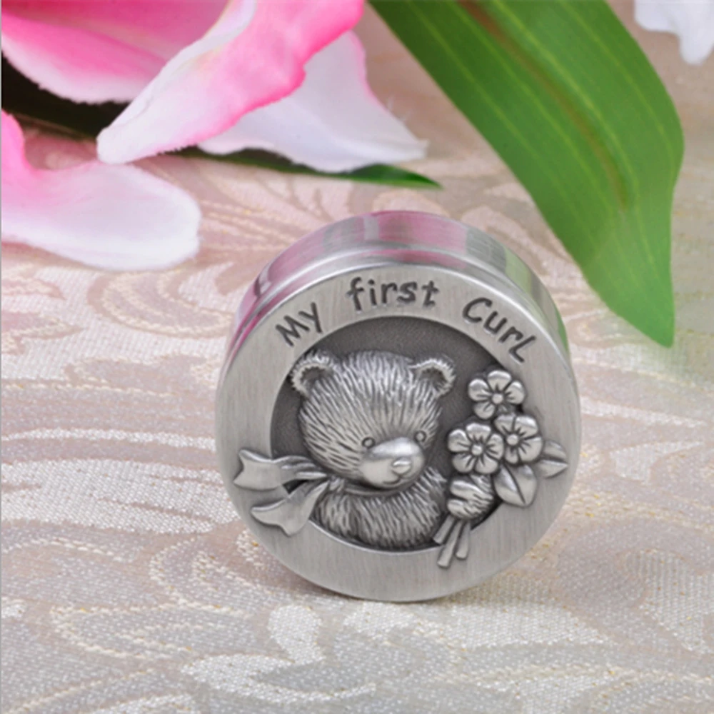 

Baby Tooth Box Milk Teeth Organizer Kirsite Metal Storage Box Collect Umbilical Lanugo Save Case Souvenir Infant Kids CLL9289