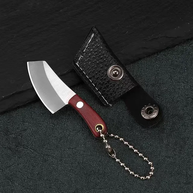 Mini kitchen Knife Unboxing Portable Small Blade Wine Bottle Opening Paper Cutting EDC Keychain Hanging Multi Survival Tools D S