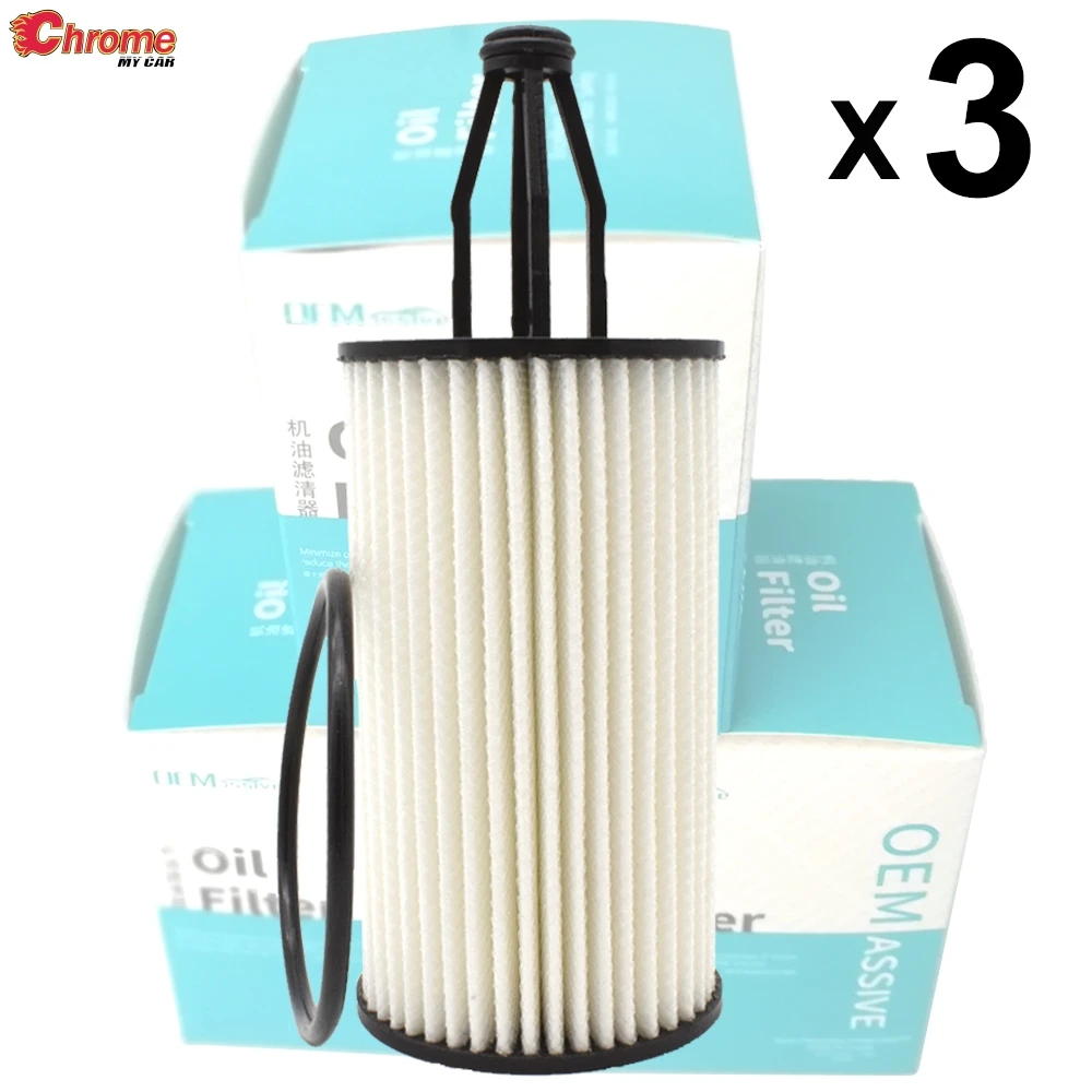 

Three(3) Oil Filters 2761800009 For Benz GLE GLS M CLASS W205 C218 W166 C450 C43 GLC43 AMG CLS400 E400 GL450 3.0L 2017 2018 2019