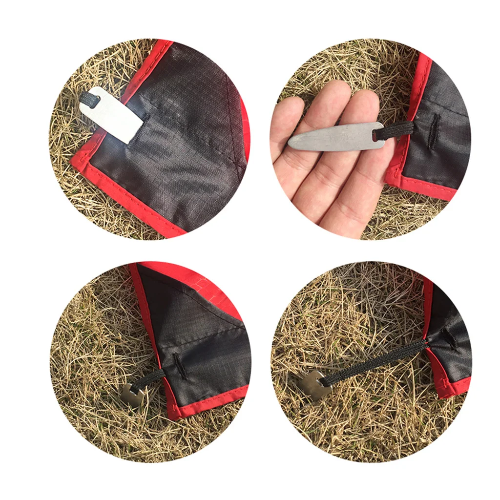 Portable Picnic Mat Pocket Beach Blanket Tent Ground Sheet With Ground Nail for The Beach, Hiking, Travel, Camping