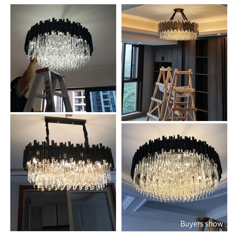 Modern Crystal Black Chandelier 2 Modern Crystal Black Chandelier 2
