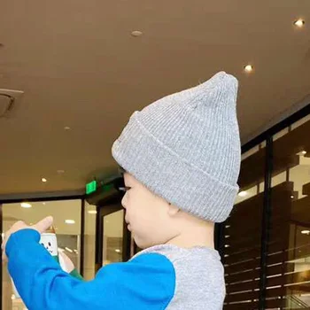 

IN STOCK 2020 Girls Winter Hats KZ Animal Embroidery Knit Hat Baby Boy Hat Suitable for 3 To 8 Years Old Designer Hat