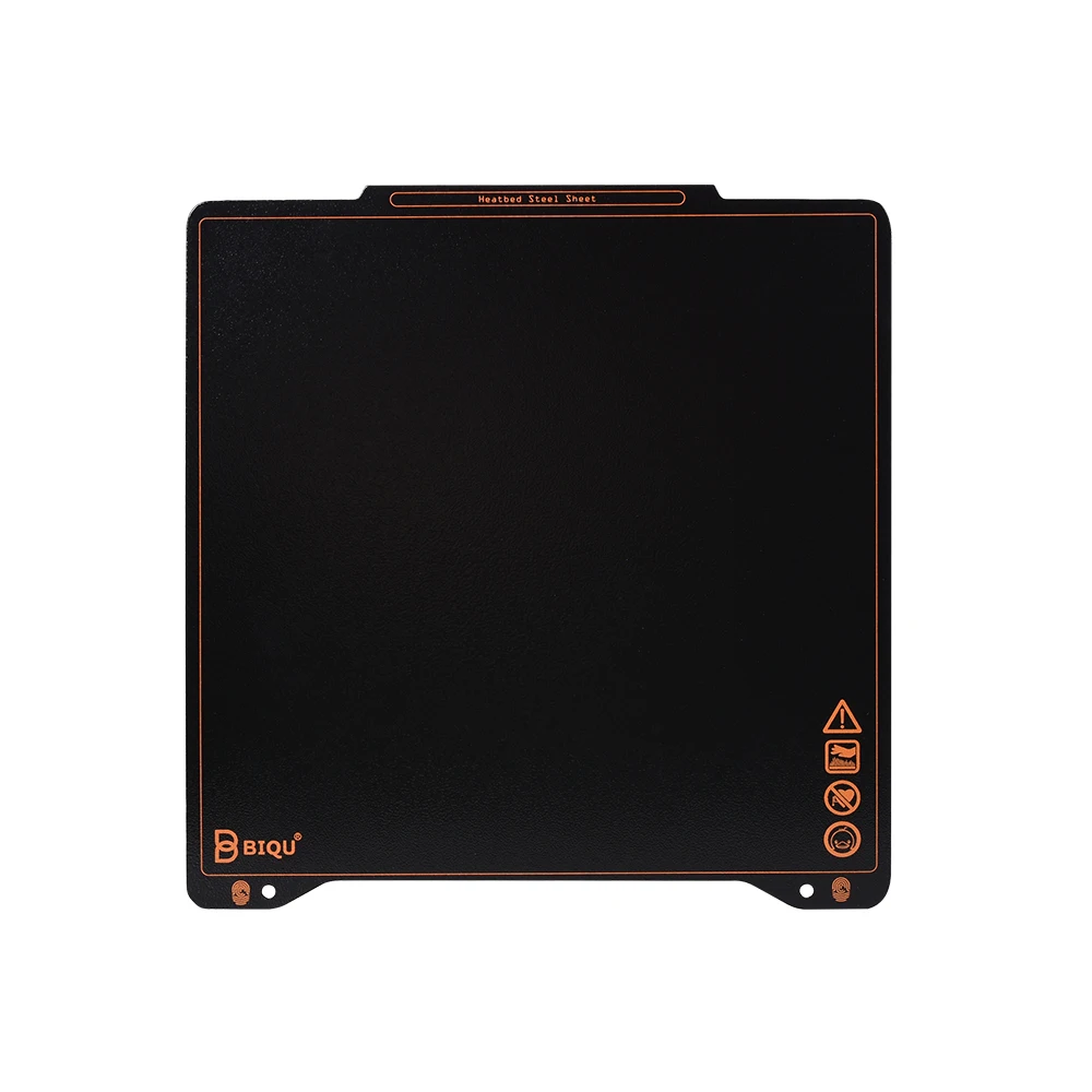 Super da Chapa de Aço da Mola de Biqu Placa de Aço Mega da Impressora Pei para as Peças 3d de Ender3 Plataforma Heatbed i3 Sss 310*310 235*235 - Imagem 2