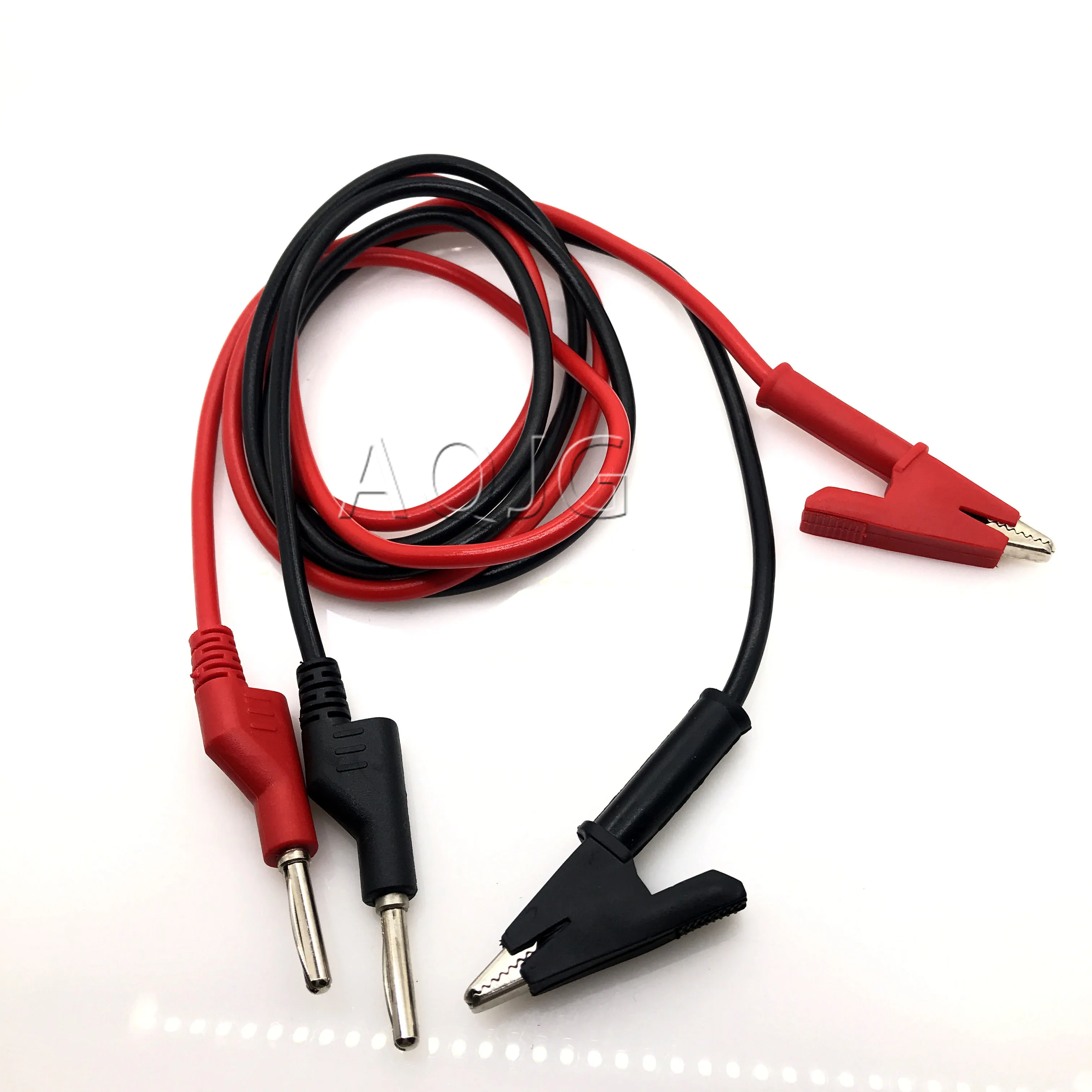 

1M Double End Test lead Wire Line electrical Voltage 4mm Banana Plug and Alligator Clip Crocodile 15A multimeter DIY Test