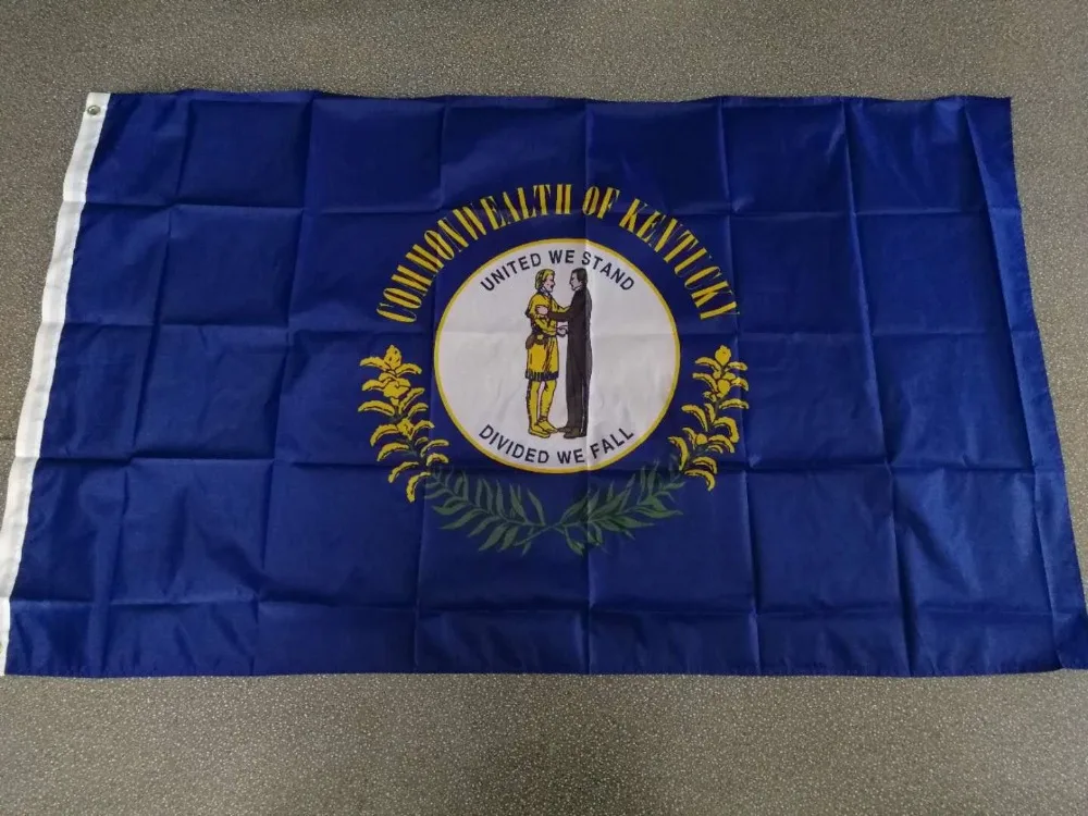 90x150cm us usa state commonwealth of kentucky flag | Дом и сад