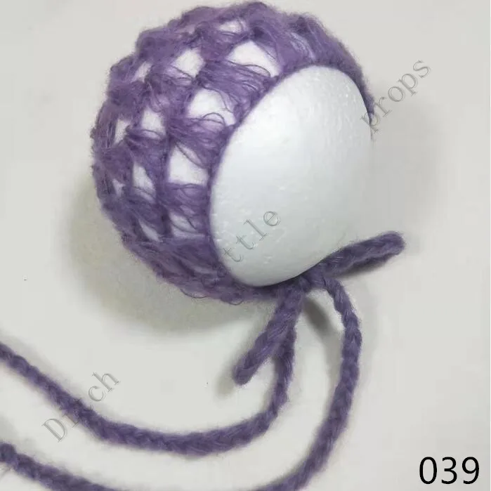 Мохеровый капор ручной работы для детей, реквизит для фотосъемки детей. Опора - Цвет: S039