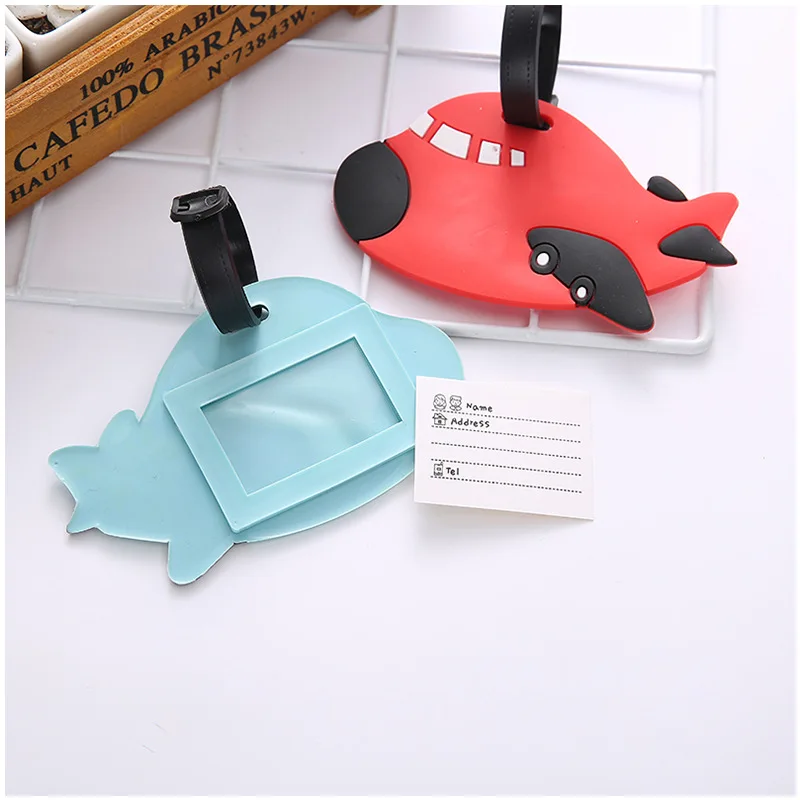 Travel Accessories Creative Luggage Tag Animal Cartoon Silica Gel Suitcase Baggage Boarding Tags Portable Label New Arrival