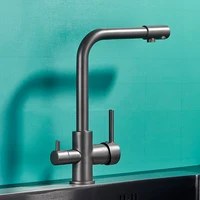 Black Grey Waterfilter Tap Kitchen Faucets Mixer Drinking Water Filter Kitchen Faucet Sink Tap Hot Cold Water Tap For Kitchen 3