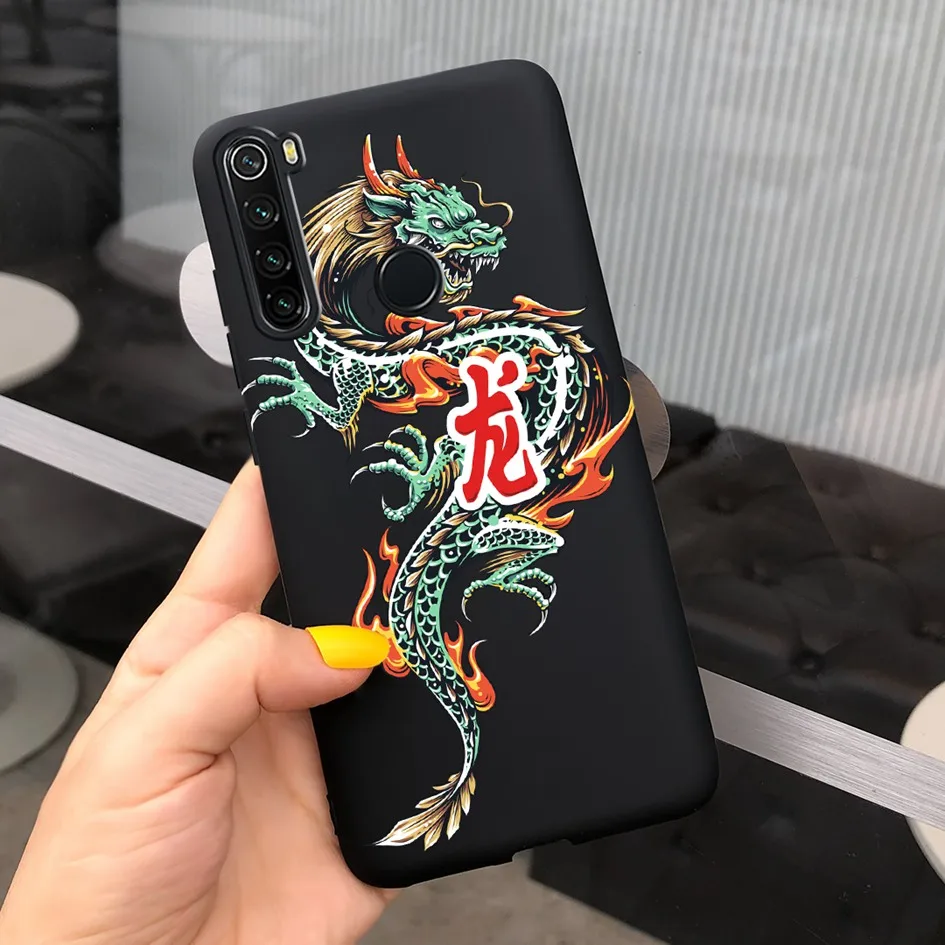 For Fundas Xiaomi Redmi 8A Note 8 Pro Case Cute Cartoon Silicone Pattern Back Cover For Redmi Note 8 Pro Redmi8 A8 8 A Phone Bag xiaomi leather case card Cases For Xiaomi