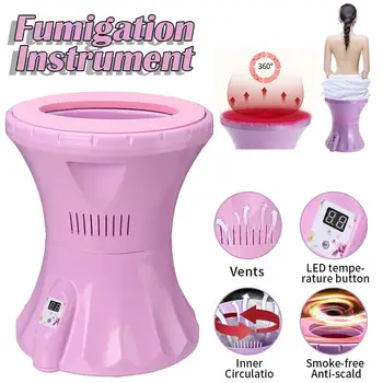 

220V Anti-dry Timing LED Display Infrared Ray Steam Seat Portable Steam Fumigation Instrument Massage Vaginal Detox Steam Seat