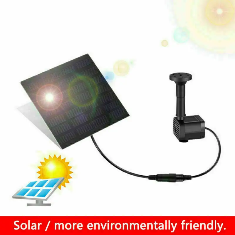 180L/H Solar Panel Powered Water Feature Pump Garden Pool Pond Fountain Aquarium