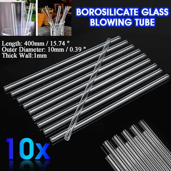 

Wholesale 10pcs 400mm OD 10mm 1mm Thick Wall Borosilicate Glass for School Lab Use Stiring Stirrer Laboratory Glass Buret Mixer