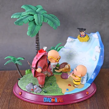 

Dragon Ball Z Master Roshi with Child Son Goku Krillin GK Figure PVC Figure Model Collection Toy
