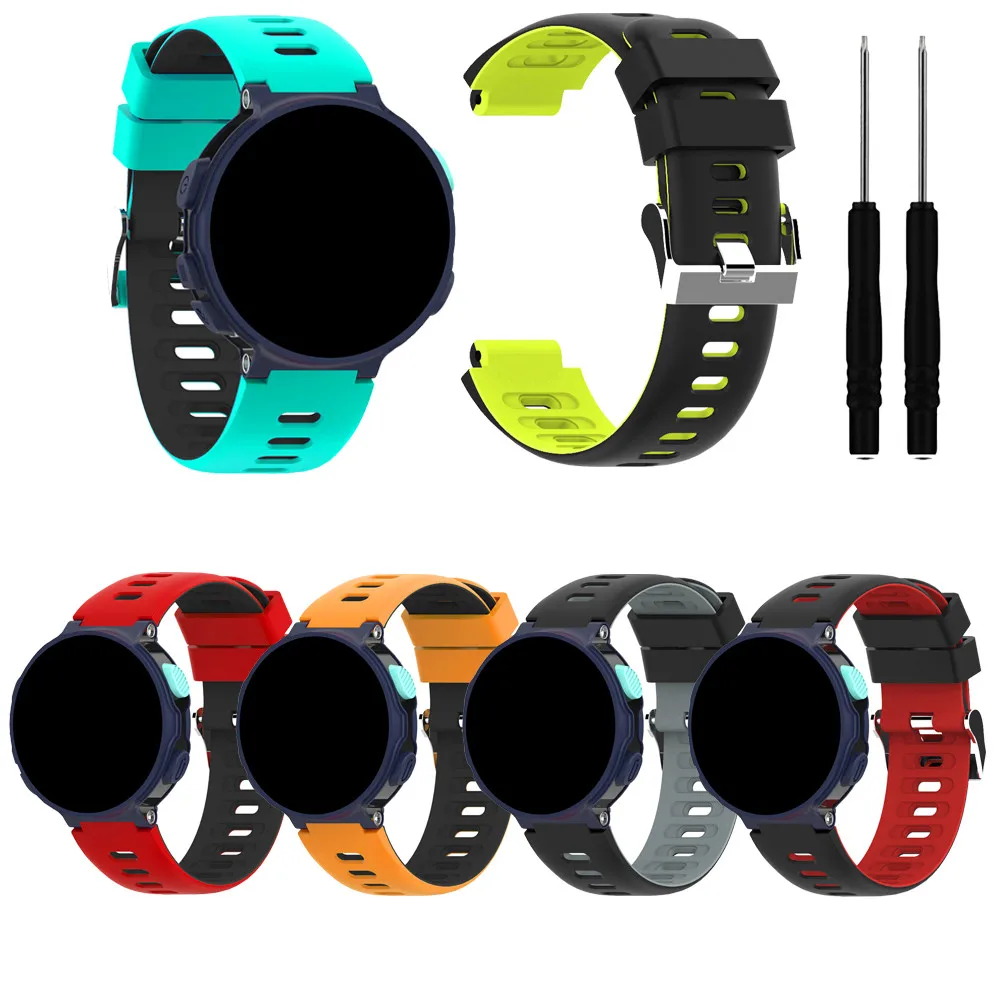 Ремешок Ouhaobin для наручных часов Garmin Forerunner620/630/735xt спортивный силиконовый сменный
