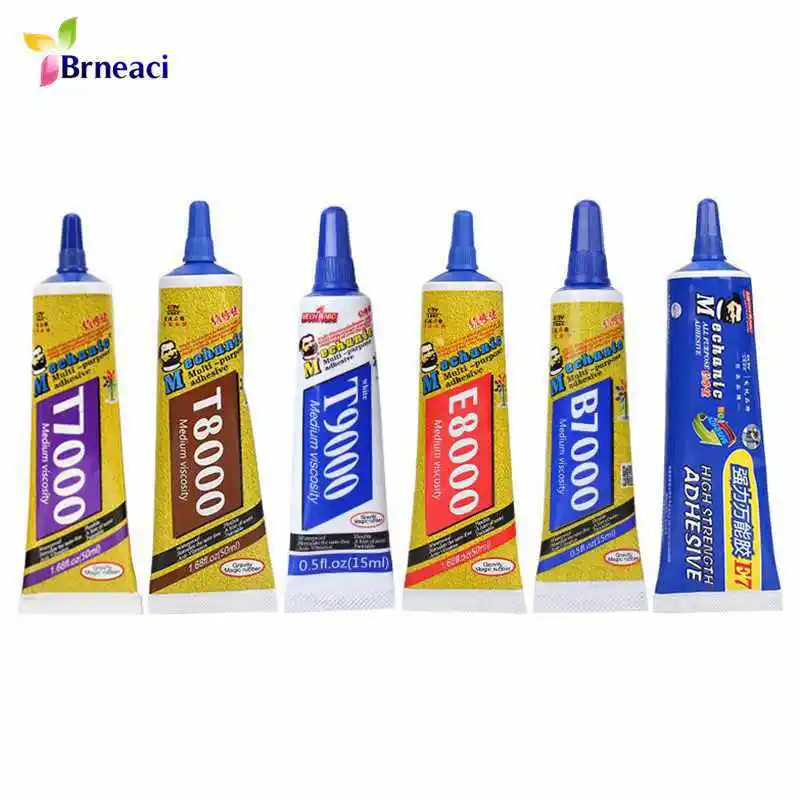 

MECHANIC Latest E7 15ml 50ml Multi-functional Glue Adhesive Crafts DIY Phone Screen Epoxy Resin Liquid Glue B7000 Nail Gel