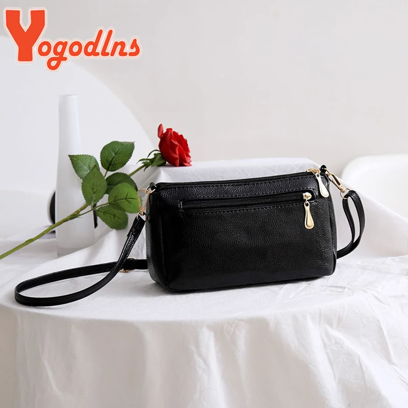 Soft PU Leather Crossbody Bag For Women Bowknot Shoulder Bag Multifunction Messenger Bag New Small Lady Handbag Bo