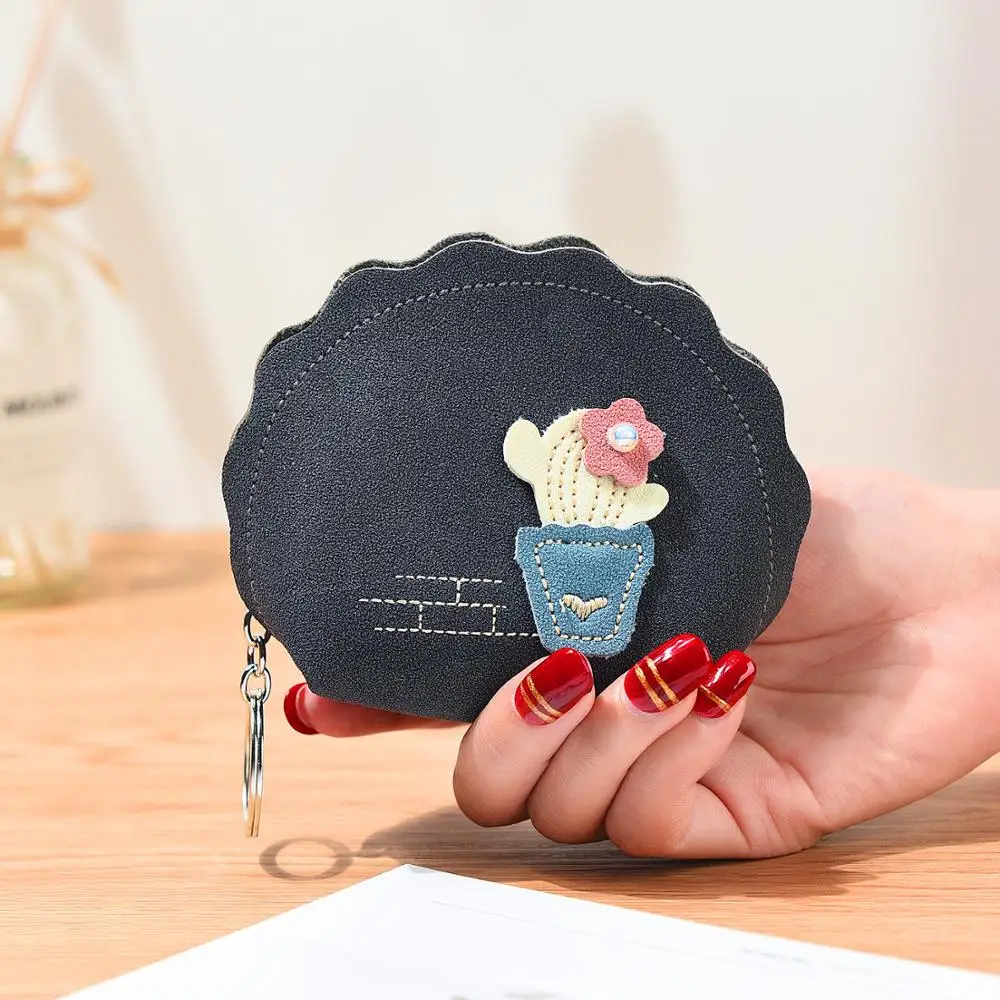 Кактус кошелек для монет Брелок женщины бумажники cartera mujer пэчворк жемчужный небольшой кошелек женщины молния кошельки для монет розовый красный коричневый синий
