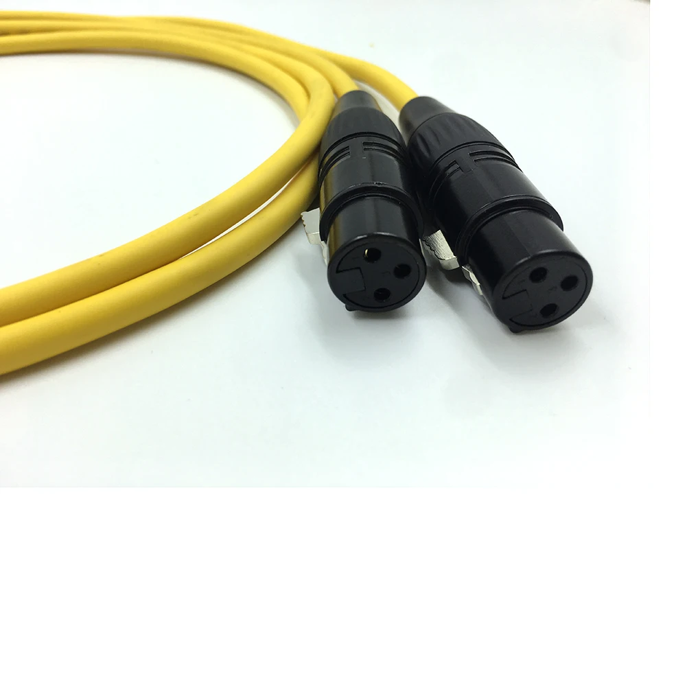2 XLR Мама RCA папа Hi Fi аудио кабель микшерная консоль усилитель Двойной на двойной 3