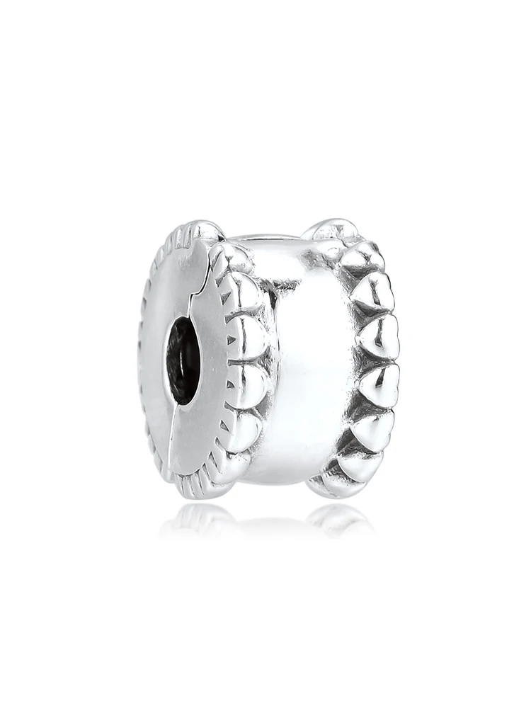DIY Подходит для Pandora шармы браслеты из бисера Сердца Клип бусины 925 пробы-серебро-ювелирные изделия