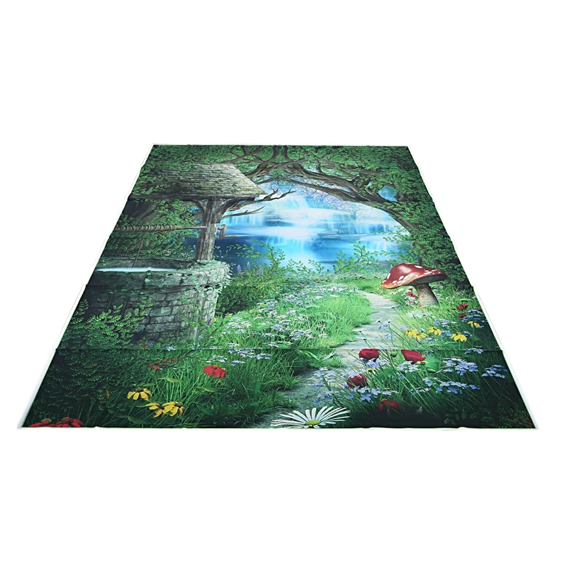 Fairy Tale Vinyl Photography Backdrop Background Studio Photo Prop 5x7ft Green