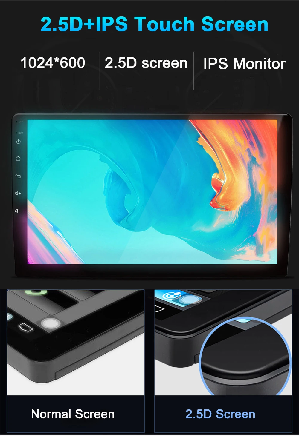 Funrover 2 Din Android 9,0 2.5D+ ips для 9/10 дюймов Автомобильный мультимедийный плеер радио для стерео-Радио автомобильнойdvd