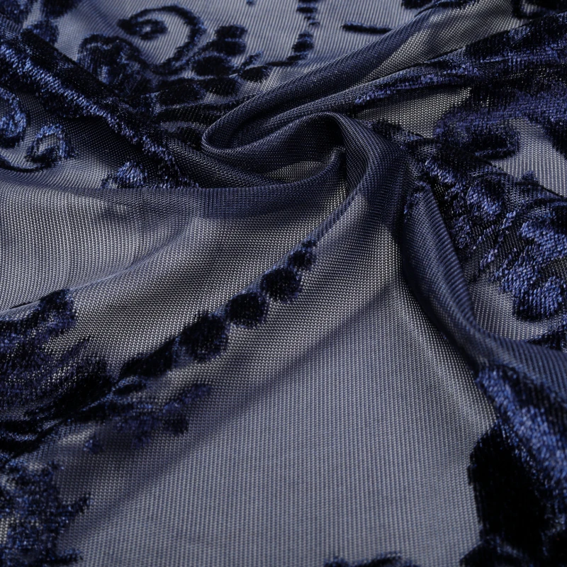 Najtaniej Wypalić męskie czarne aksamitne koszulki granatowy z długim rękawem Casual Party koszule dla mężczyzn Camicia Uomo Elegante Sexy męskie koronkowe koszula 2019