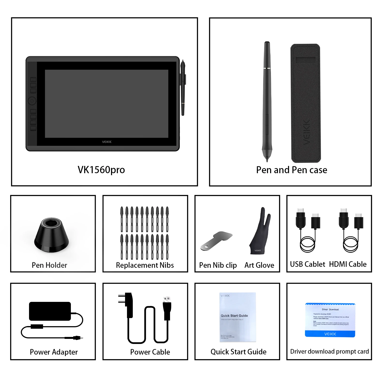 Veikk Vk1560 Pro 15.6 Inch Pen Display 